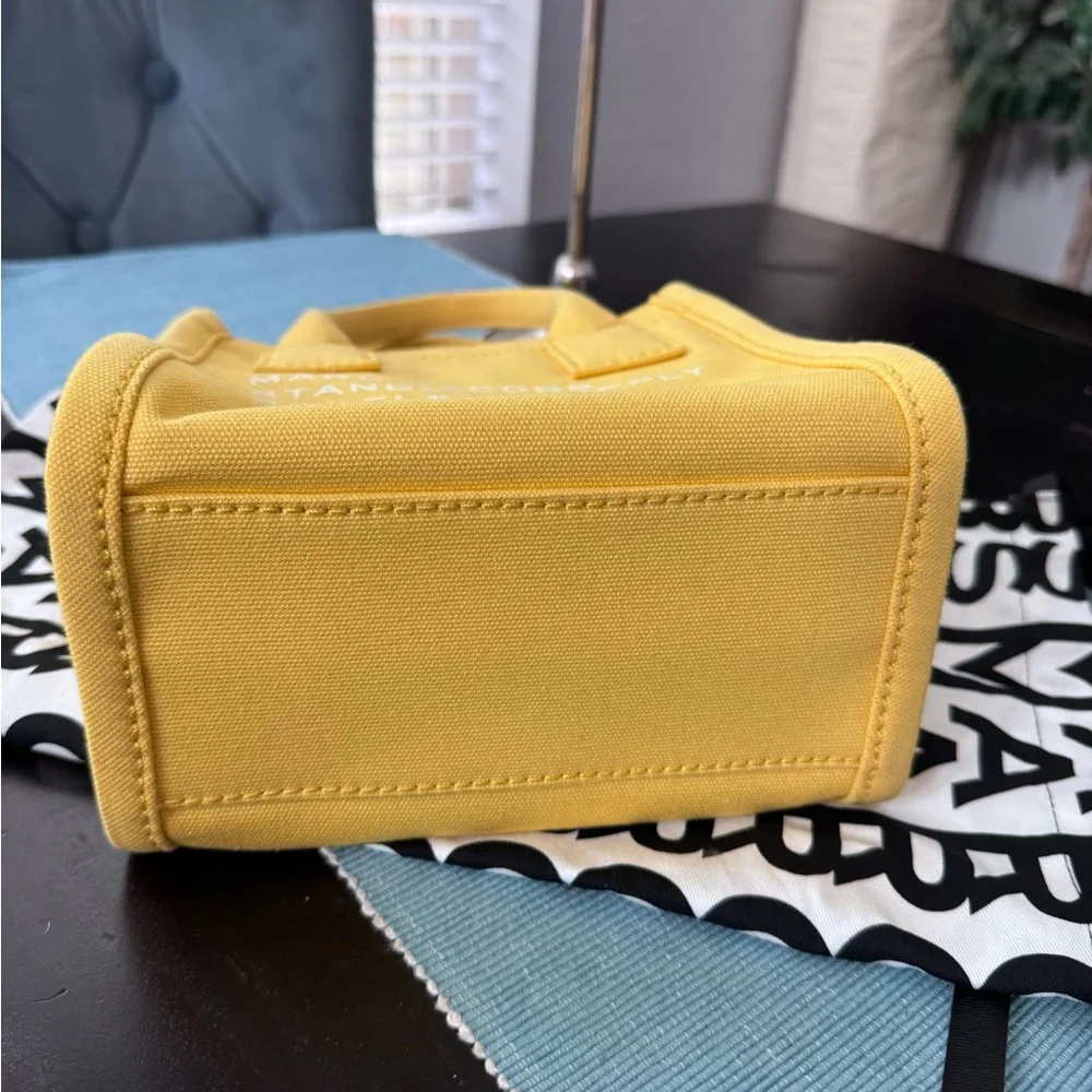 Marc Jacobs Small Canvas Standard Supply Tote in yellow. - Picture 7 of 7